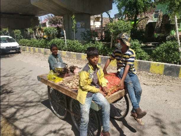 Abbu passed away, Ammi is ill,  So children started selling potatoes